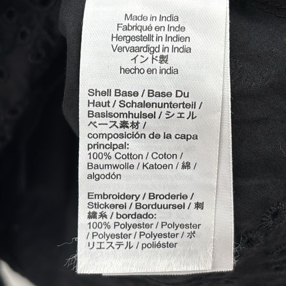 J. Crew Jolie dress in eyelet cotton poplin in Black size XS NWT CA988 - Picture 6 of 12